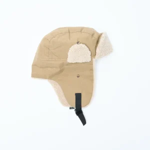 Rassvet - Waxed Cotton Trapper Hat Woven (Beige)